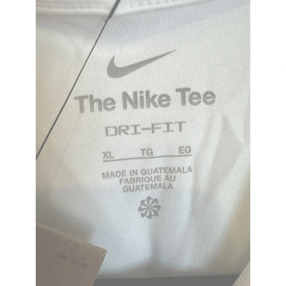 NEW The Nike Tee Kids Size XL White Dri-Fit Golf Athletic Training T-Shirt